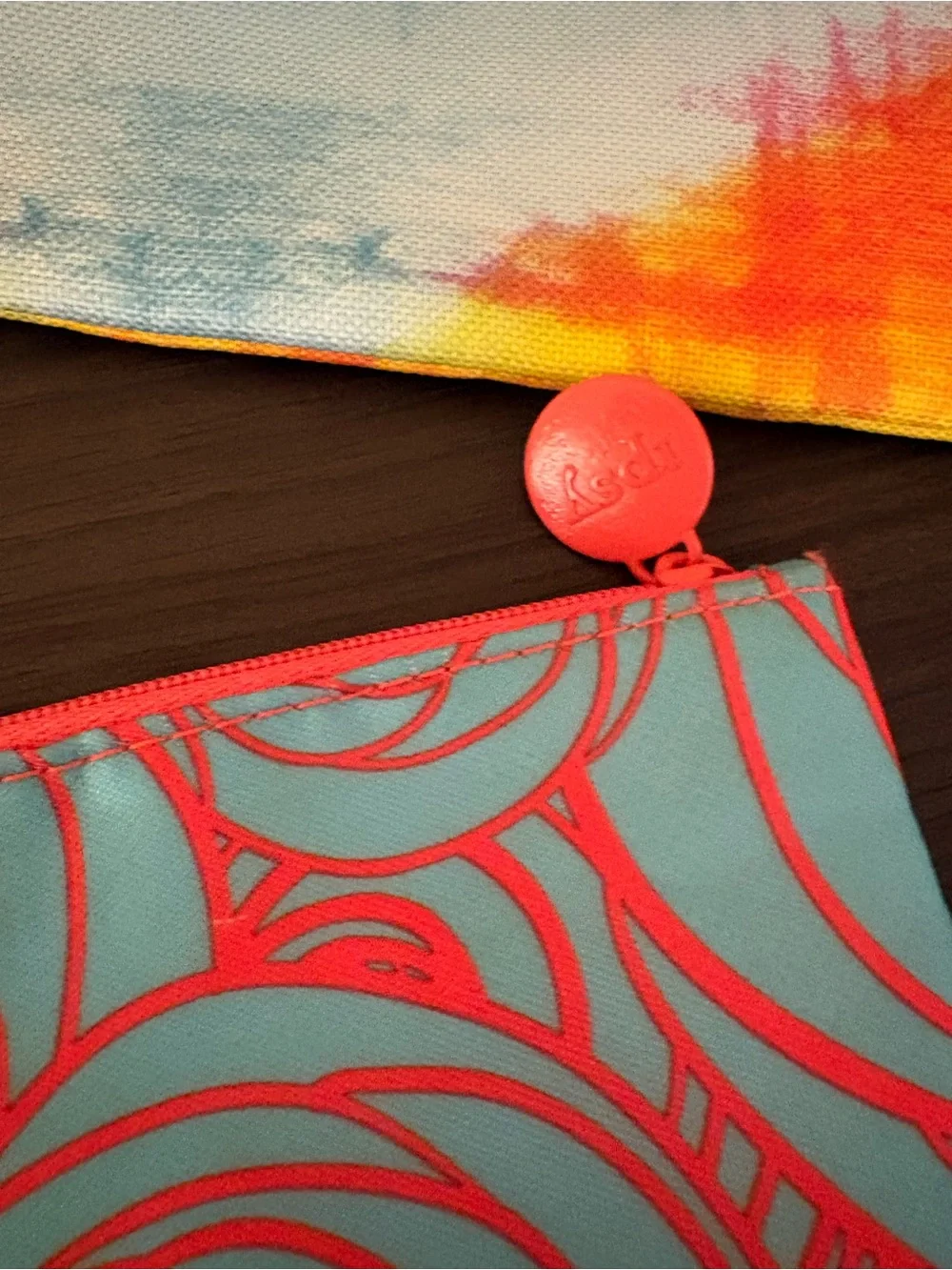 ipsy Colorful Trio Cosmetic Pouch Set – Yellow, Turquoise, Teal & Coral Accents